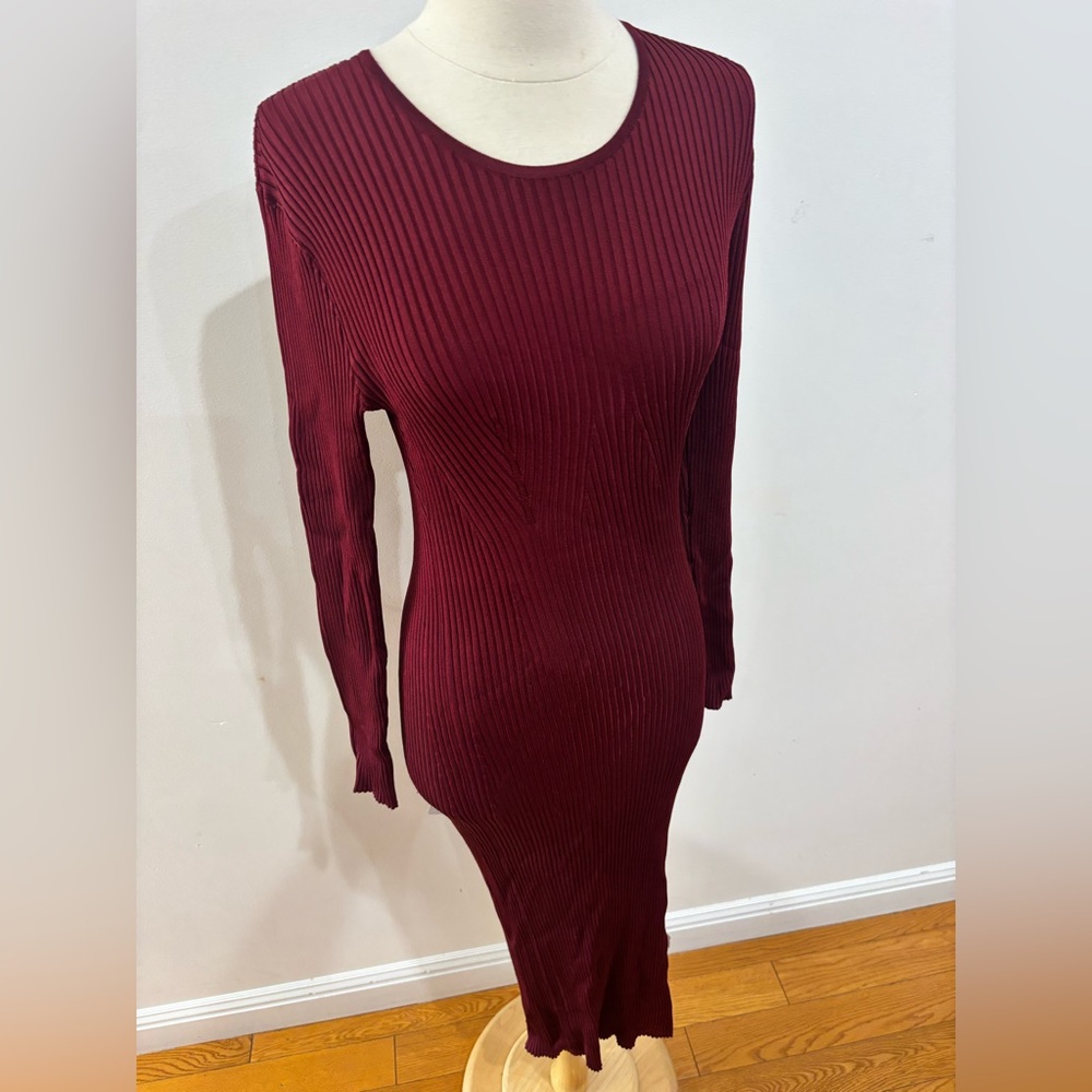 Adam Lippes x RTR Geo Knit Midi Dress, Size: L - Picture 7 of 14